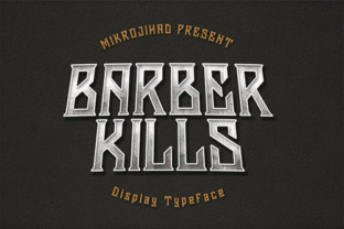 Barber Kills: A Display Typeface for Editorial Elegance