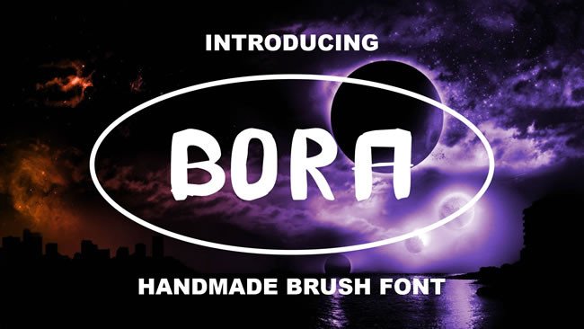 Bora: A Handmade Brush Font for Creative Crafters