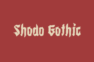 Shodo Gothic: A Bold Fusion for Branding