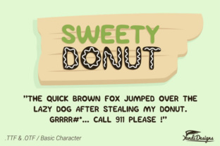 Sweety Donut: A Sweet Typographic Twist for Handmade Creators